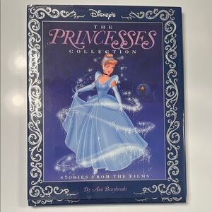 Disney Princesses Collection Book with Blue and White Cover and Dust Cover
